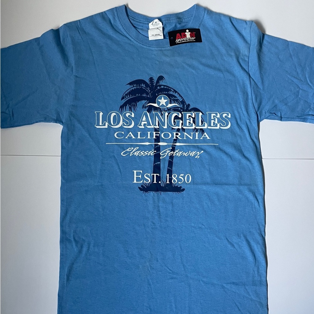 Unisex Los Angeles California “Classic Getaway” Sky Blue